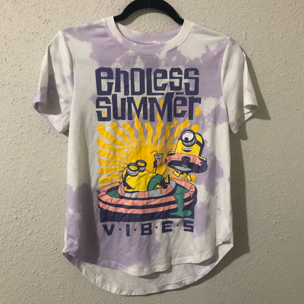 The Minions endless summer vibes tie dye graphic tee